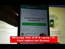 Cara Whatsapp Web di HP & Komputer Laptop / PC